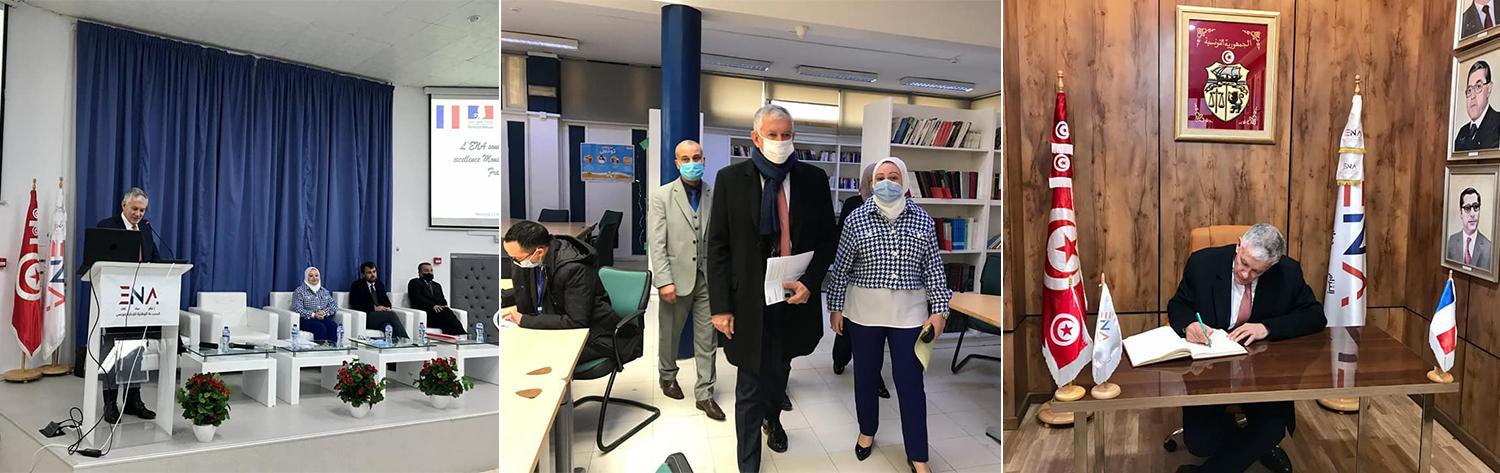 Visite de SEMA André Parant à l'ENA